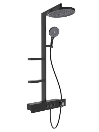 AQM 8005B Душевая система для душа с термостатом,  Черный