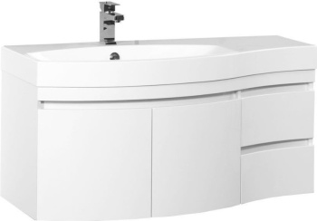 Тумба под раковину Aquanet Опера 115 L белый (2 дверцы 2 ящика) 00169613