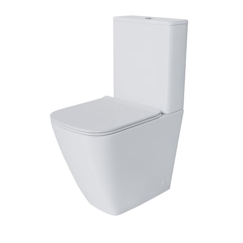 Унитаз Style GR-4472S (620*365*920) напольный БЕЗОБОДКОВЫЙ с ВЫСОКОЙ ЧАШЕЙ 48 см, 2 места