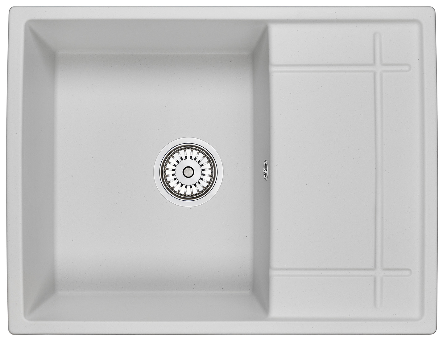 Мойка кухонная Granula прямоугольная кварц 6501, АРКТИК