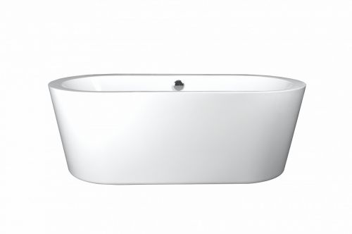 Ванна акриловая Azario BARLEY 1700x800x600 мм., белая, свободностоящая, в комплекте с сифоном и металлической рамой