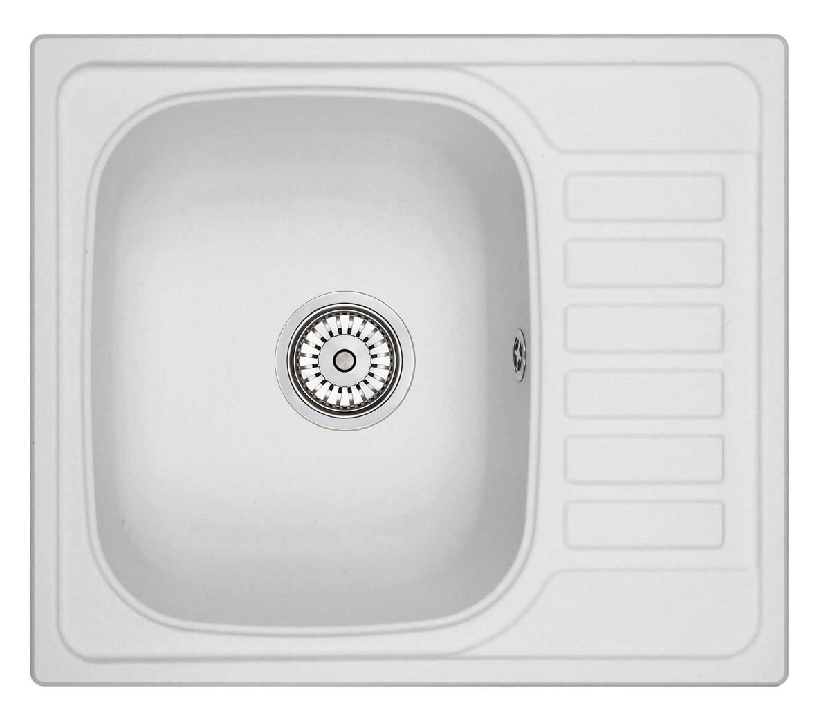Мойка кухонная Granula квадратная кварц 5801, АРКТИК