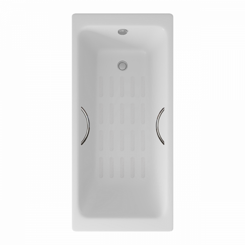 Ванна чугунная Delice Parallel 1700х800 с ручками и антискользящим покрытием