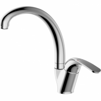 Смеситель для кухни Bravat Fit высокий излив F7135188CP-1-RUS
