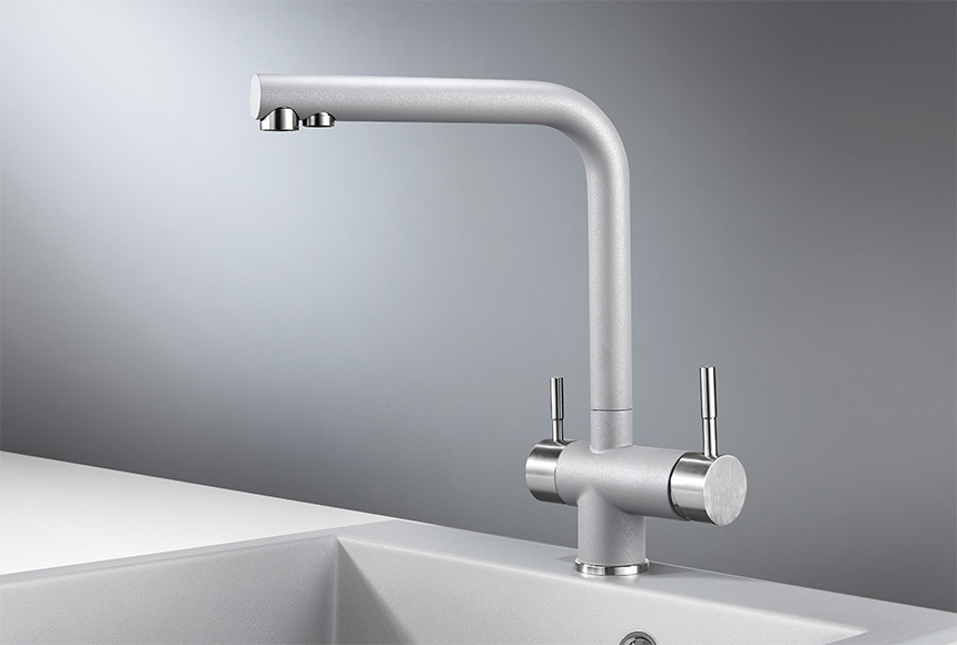 Смеситель для кухни Granula GR-2305 алюминиум,2305al