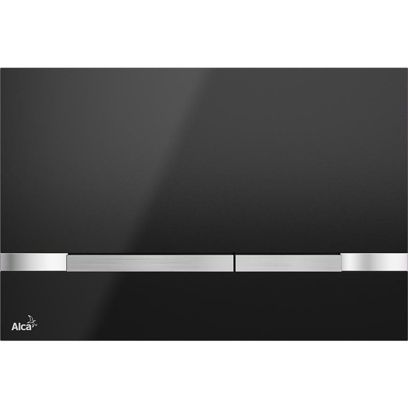 Клавиша смыва AlcaPlast FLAT COLOR STRIPE Черная