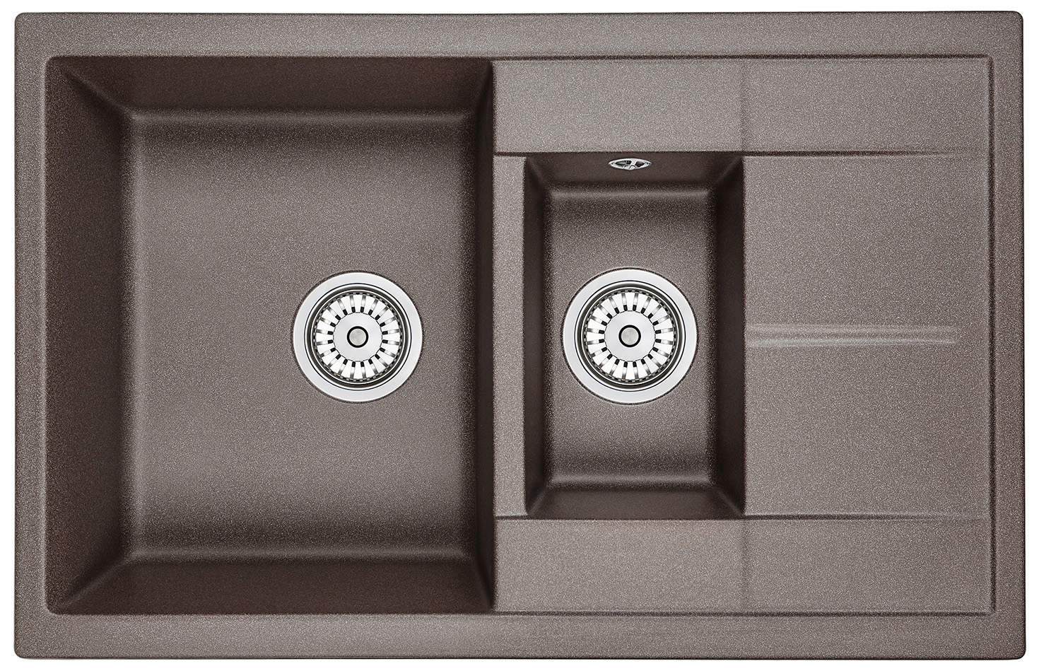 Мойка кухонная Granula прямоугольная кварц 7802, ЭСПРЕССО
