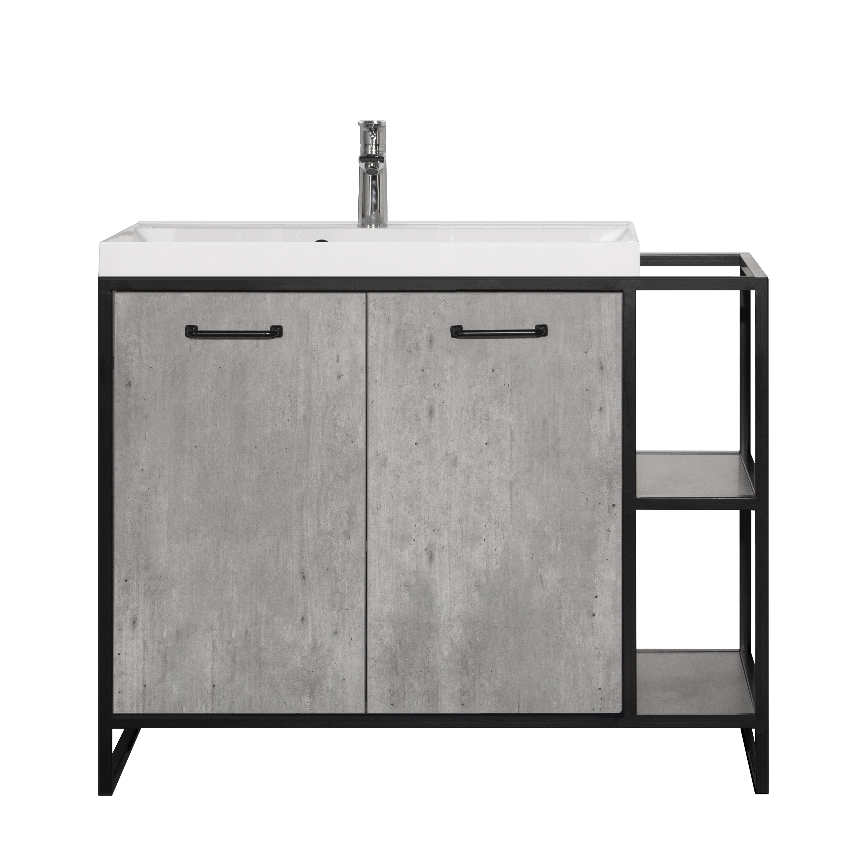 Тумба напольная Style Line Лофт 80/100 Бетон, под раковину
