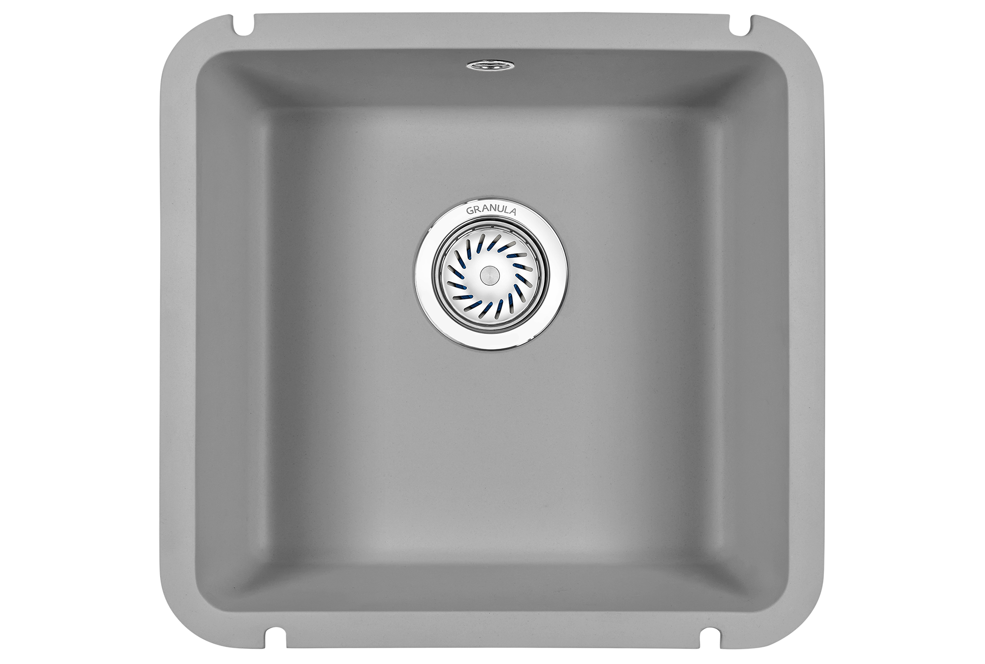 Мойка кухонная Granula квадратная кварц 3801, АЛЮМИНИУМ