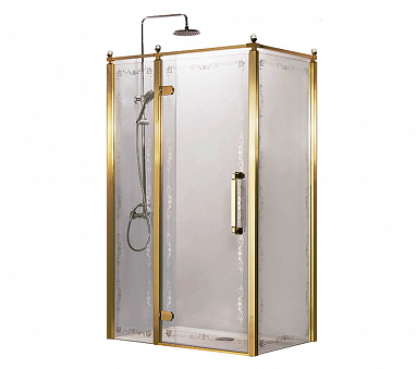 Душевое ограждение Azario ONTARIO 900х1200х2000 L, без поддона, 8 мм
