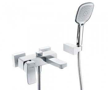 Смеситель для ванны с коротким изливом Wasserkraft Aller 1061WHITE