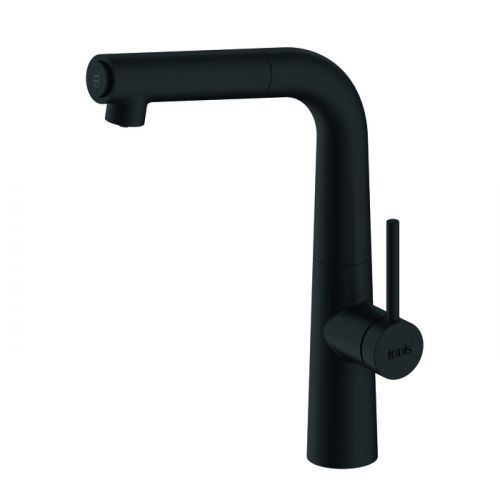 Смеситель для кухни с каналом для фильтрованной воды, черный, Pure, IDDIS, PURBLFBi05
