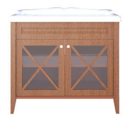 Тумба под раковину Creto Vetra 100, цвет орех