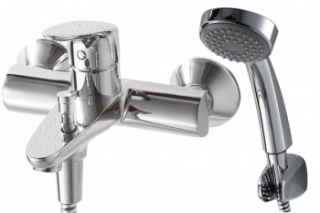 Смеситель для ванны с коротким изливом с аксессуарами Bravat Drop F64898C-B