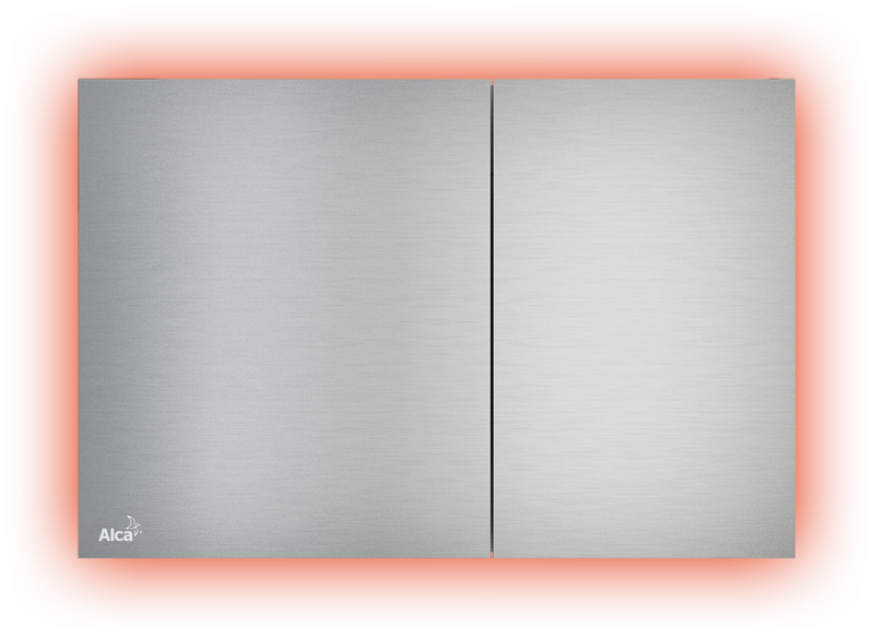 Клавиша смыва AlcaPlast FLAT ALUNOX-ILLUMINATED AIR с подсветкой Металл-матовый, цвет белый