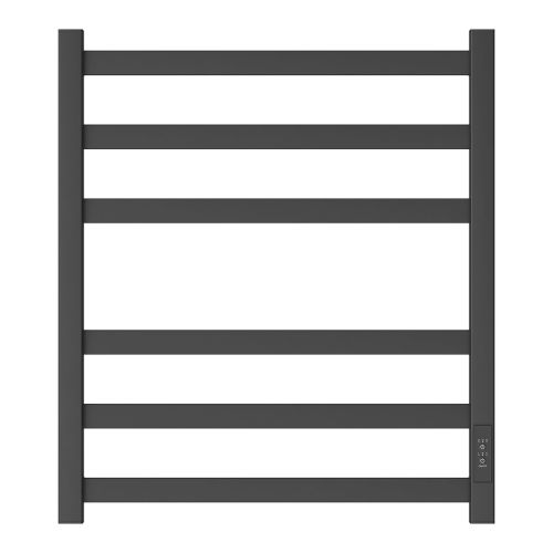 Полотенцесушитель электрический Point Меркурий PN83856B П6 500x600, диммер справа, черный