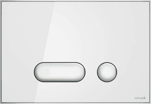 Клавиша INTERA для инсталляций Cersanit LINK PRO/VECTOR/LINK/HI-TEC стекло белый P-BU-INT/Whg/Gl