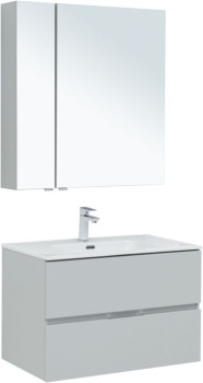 Мебель для ванной Aquanet Алвита New 80 2 ящика, серый 00274204