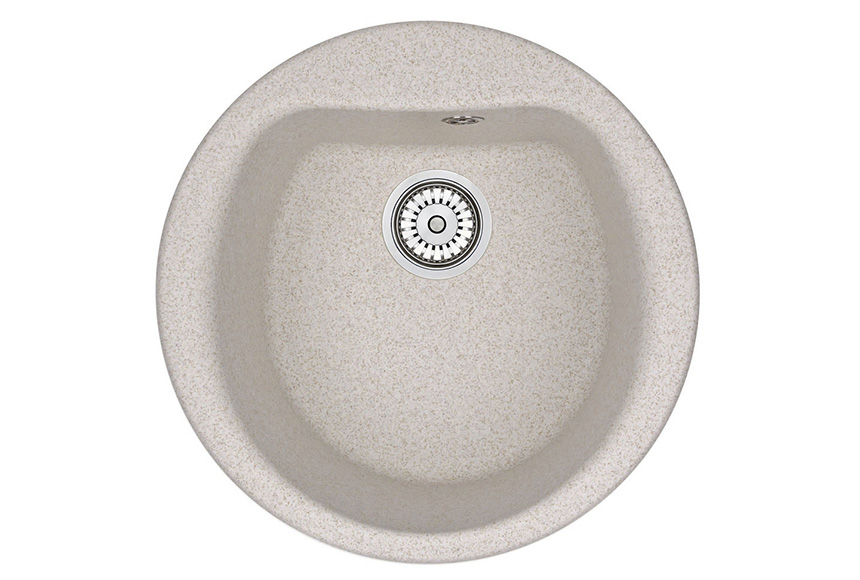 Мойка кухонная Granula круглая кварц 5101, ПИРИТ