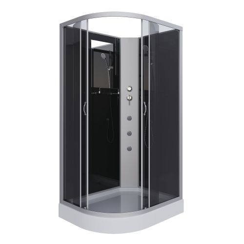 Душ.каб. NG-3512-14RBKG (1200х800х2000) низкий поддон(13см) стекло ТОНИРОВАННОЕ 3 места