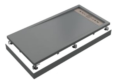 Экран для поддона Creto Scala 160x80, серый