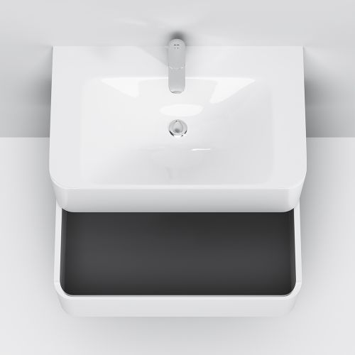 M30WPC0801WG Sensation, раковина мебельная , искусственный мрамор, 80 см, встроенная в столешницу, б