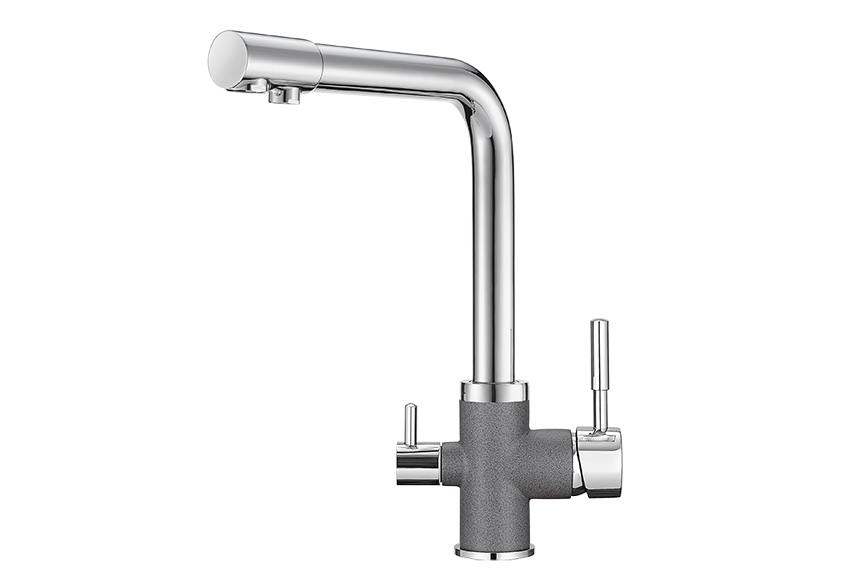 Смеситель для кухни Granula GR-3015 графит, 3015bg