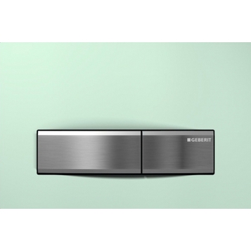 Клавиша смыва Geberit Sigma 50 115.788.SE.5 хром, зеленый