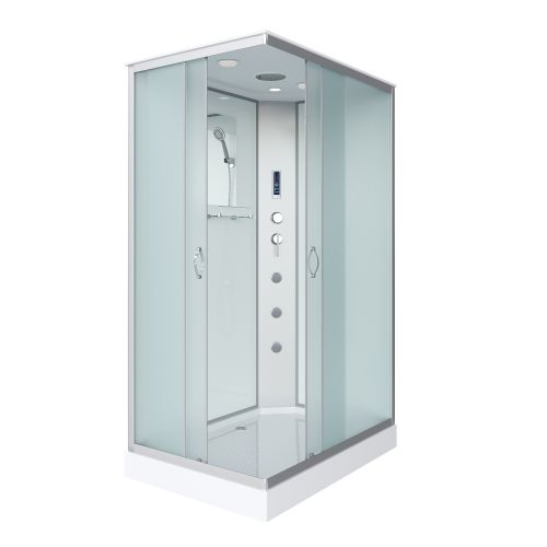 Душ.каб. NG-43285-14QF (1200х800х2150) низкий поддон(13см) стекло МАТОВОЕ 3 места