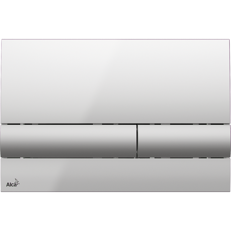 Клавиша смыва AlcaPlast M1713 хром - глянцевая/матовая