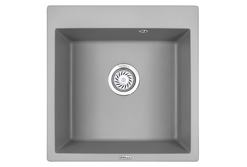 Мойка кухонная Granula квадратная кварц 5102, АЛЮМИНИУМ