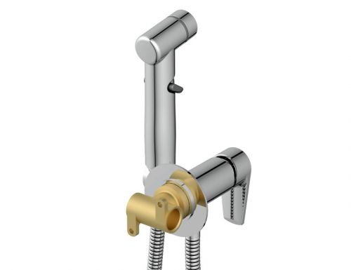 Смеситель с гигиеническим душем VERO встраиваемый однорычажный