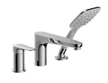 Врезной смеситель на 3 отверстия Bravat Iguassu F5173218CP-1-RUS