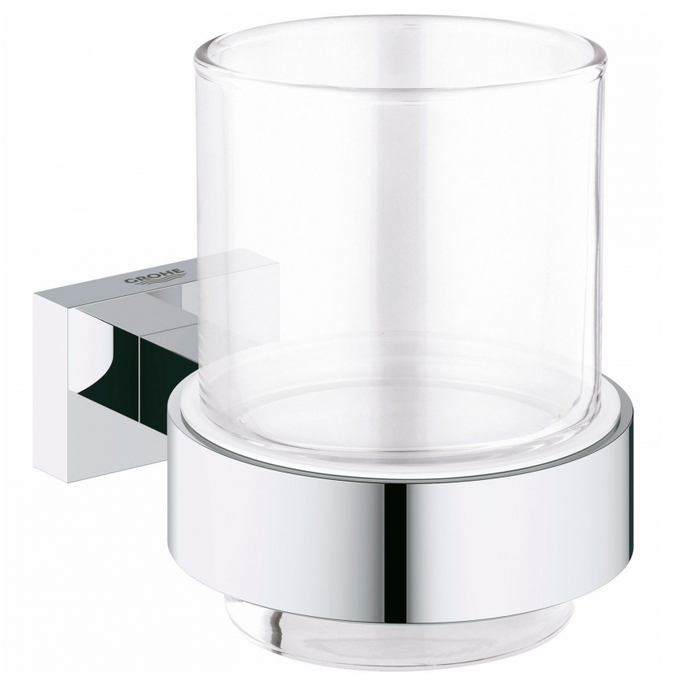 Стакан с держателем для зубных щеток Grohe Essentials Cube 40755001 Хром
