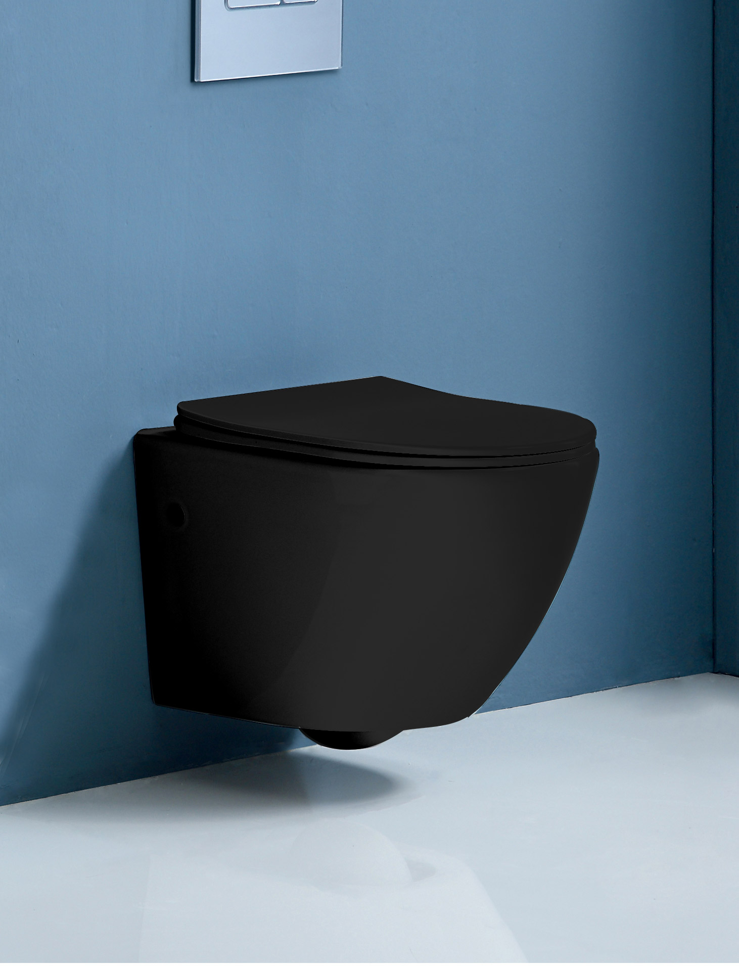 Унитаз подвесной Grossman GR-4411 black S подвесной безободковый с тонкой крышкой