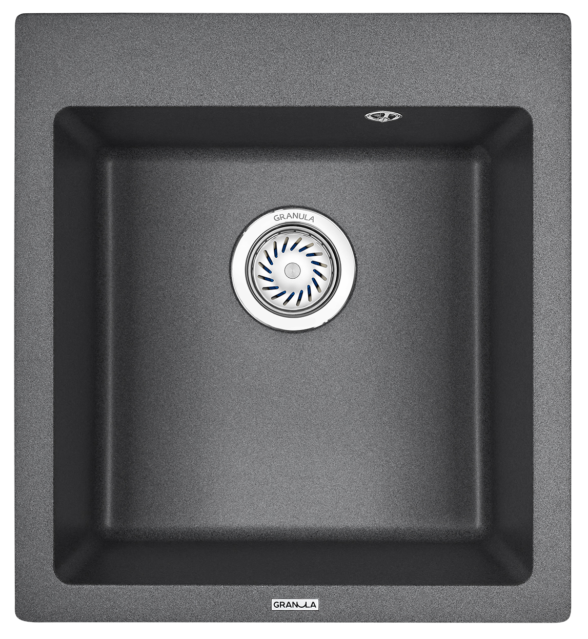 Мойка кухонная Granula квадратная кварц 4651, ГРАФИТ