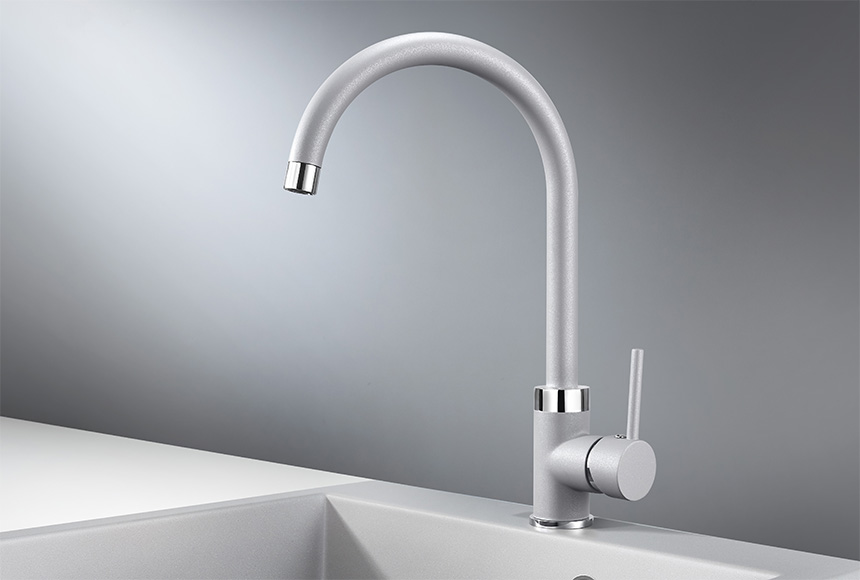 Смеситель для кухни Granula GR-2125 алюминиум, 2125al