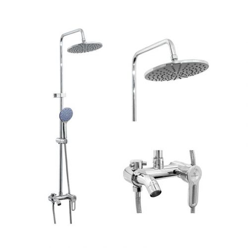 Смеситель для ванны с тропическим душем, одноручный, Т60, СЛАВЕН