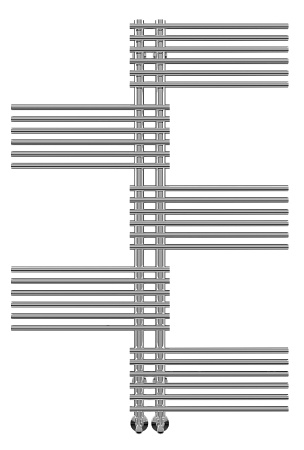 Полотенцесушитель водяной Terminus  Европа П30 500х1296