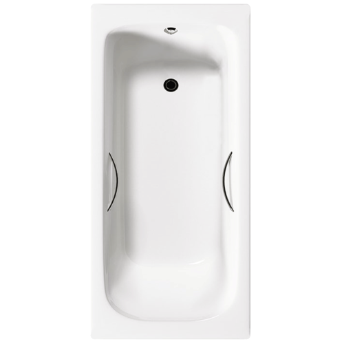 Ванна чугунная Delice Fort 2000х850 с отверстиями под ручки и антискользящим покрытием