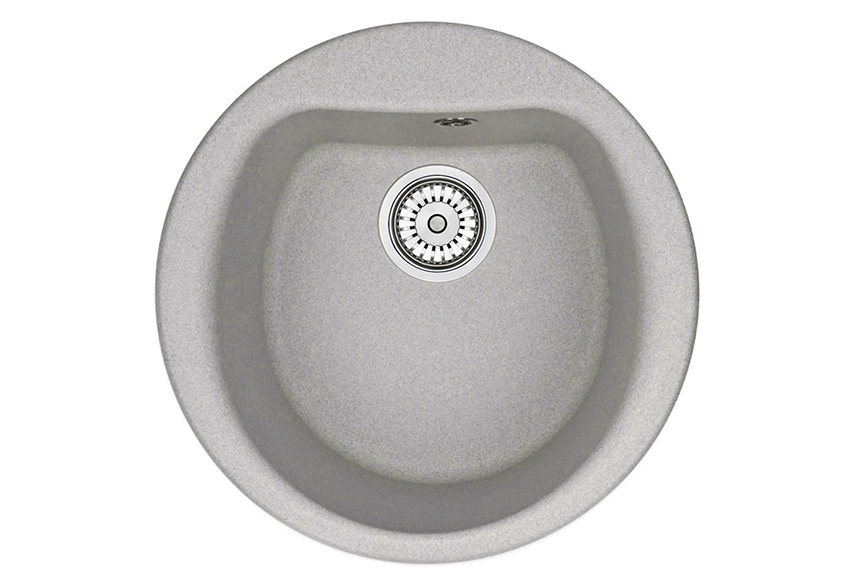 Мойка кухонная Granula круглая кварц 5101, БАЗАЛЬТ