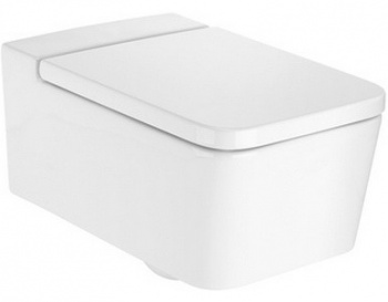 Крышка для чаши Roca Inspira Square Soft Close 80153200B с микролифтом, петли хром