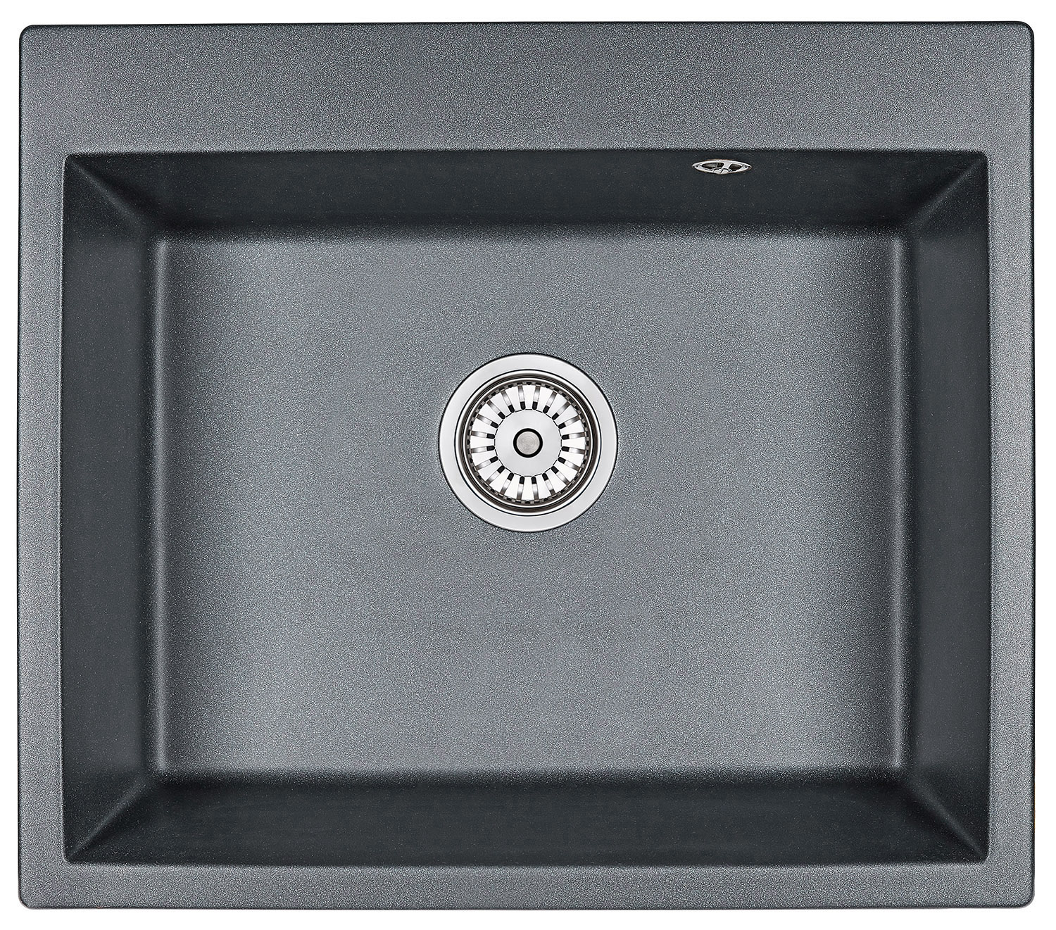 Мойка кухонная Granula квадратная кварц 6001, ШВАРЦ