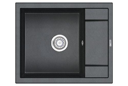 Мойка кухонная Granula прямоугольная кварц 6002, ШВАРЦ