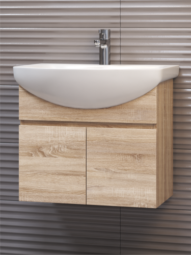 Тумба VIGO Wing 600-2-0 (Балтика) подвесная дуб сонома