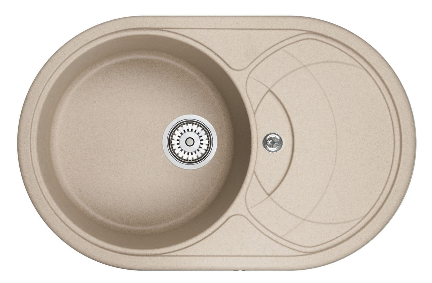 Мойка кухонная Granula овальная кварц 7801, ПЕСОК