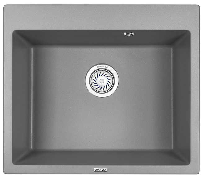 Мойка кухонная Granula квадратная кварц 6001, АЛЮМИНИУМ