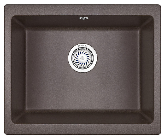 Мойка кухонная Granula квадратная кварц 5551, ЭСПРЕССО