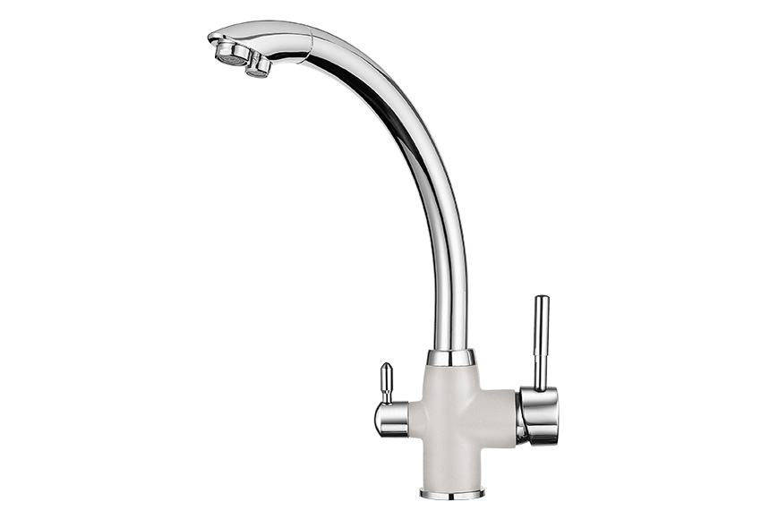 Смеситель для кухни Granula GR-3167 арктик, 3167wh