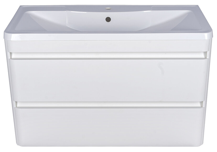 Тумба подвесная Style line Атлантика 100, Люкс антискрейч, под раковину, PLUS